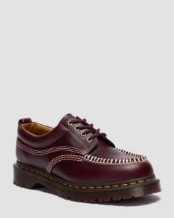 Lowell Leder Moc Toe Schuhe in Cherry Red