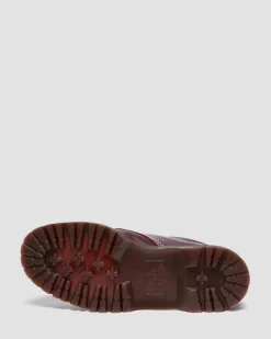 Lowell Leder Moc Toe Schuhe in Cherry Red