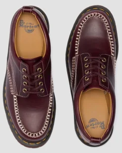 Lowell Leder Moc Toe Schuhe in Cherry Red