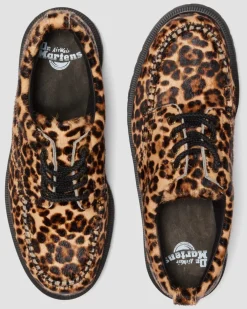 LOWELL LEOPARDENMUSTER MOC TOE SCHUHE in Leopard