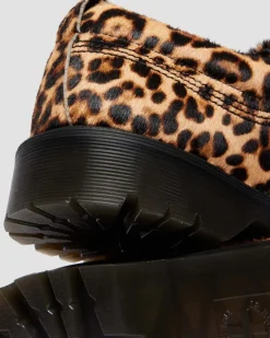 LOWELL LEOPARDENMUSTER MOC TOE SCHUHE in Leopard