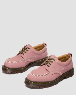 Lowell Nubuck Moc Toe Schuhe in Dusty Rose Pink