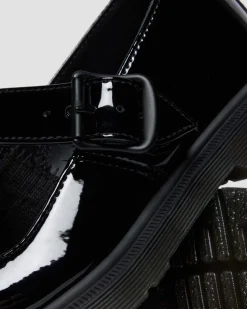 Mariel II Glattleder Schuhe mit Riemen in Schwarz