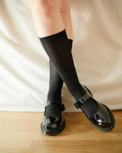 Mariel II Glattleder Schuhe mit Riemen in Schwarz