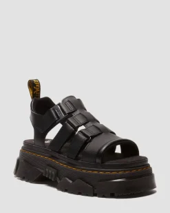 Mattison Sandalen mit 3 Riemen in Schwarz