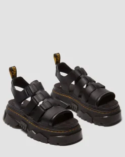Mattison Sandalen mit 3 Riemen in Schwarz