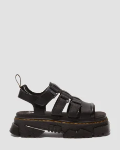 Mattison Sandalen mit 3 Riemen in Schwarz