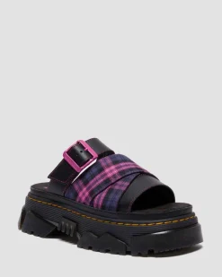MATTISON SLIDE SLIP ON SANDALE in Schwarz & Pink Multi