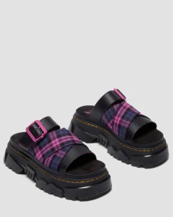 MATTISON SLIDE SLIP ON SANDALE in Schwarz & Pink Multi