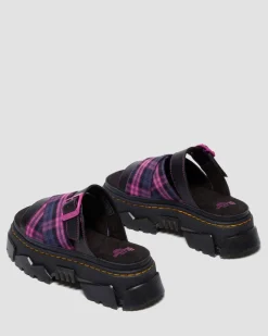 MATTISON SLIDE SLIP ON SANDALE in Schwarz & Pink Multi