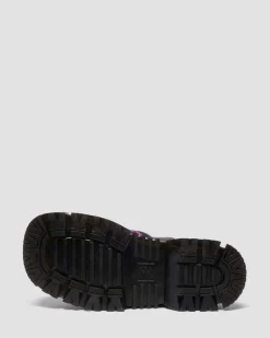 MATTISON SLIDE SLIP ON SANDALE in Schwarz & Pink Multi