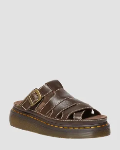 Maxxy Slide AR Rogue Leder Sandalen in Braun