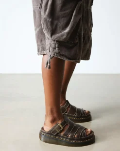 Maxxy Slide AR Rogue Leder Sandalen in Braun
