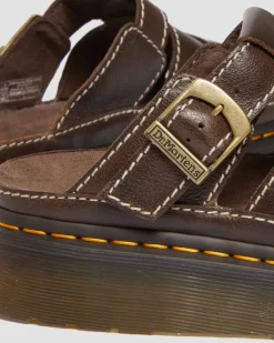 Maxxy Slide AR Rogue Leder Sandalen in Braun
