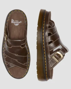 Maxxy Slide AR Rogue Leder Sandalen in Braun