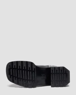 MAYBOLE HI SQUARE TOE LEDER CHELSEA BOOTS in Schwarz