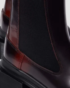 Maybole Leder Chelsea Boots mit eckiger Zehenpartie in Schwarz