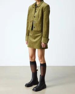 Maybole Leder Chelsea Boots mit eckiger Zehenpartie in Schwarz