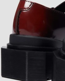 Maybole Leder Square Toe Mary Jane Schuhe in Schwarz