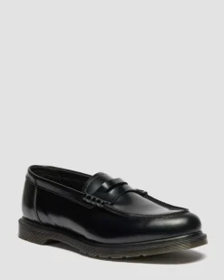 Mayfare Glattleder Loafer in Schwarz