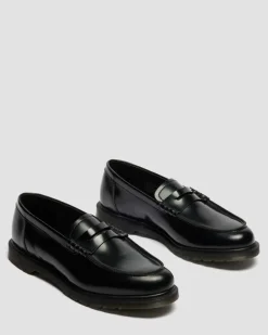 Mayfare Glattleder Loafer in Schwarz