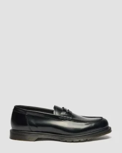 Mayfare Glattleder Loafer in Schwarz