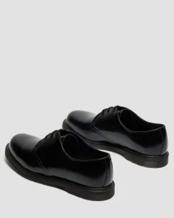 Mayfare Glattleder Schuhe in Schwarz