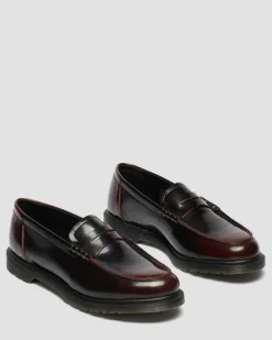Mayfare Rub Off Leder Loafer in Cherry Red