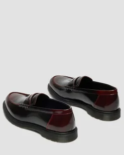 Mayfare Rub Off Leder Loafer in Cherry Red