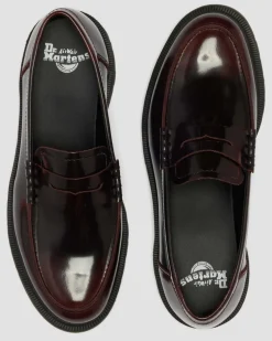 Mayfare Rub Off Leder Loafer in Cherry Red