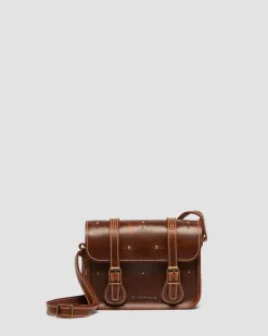 Mayhem Leder Umhängetasche 18 cm in Tan