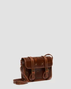 Mayhem Leder Umhängetasche 18 cm in Tan