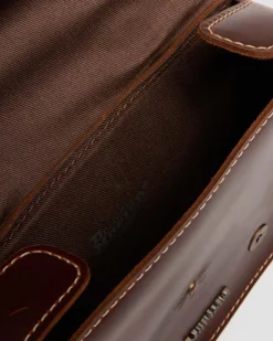 Mayhem Leder Umhängetasche 18 cm in Tan