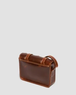 Mayhem Leder Umhängetasche 18 cm in Tan