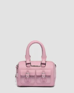 Mini Top Handle Lackleder Tasche in Dusty Rose Pink