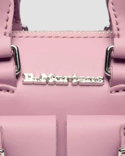 Mini Top Handle Lackleder Tasche in Dusty Rose Pink