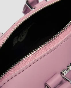 Mini Top Handle Lackleder Tasche in Dusty Rose Pink