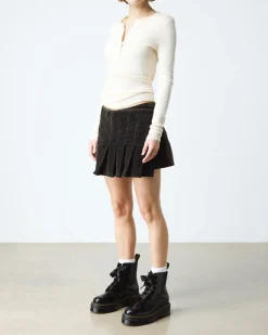 Molly Plateau Stiefel in Schwarz