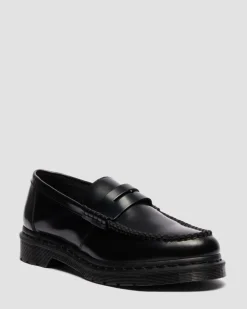 PENTON MONOCHROMER GLATTLEDER LOAFER in Schwarz