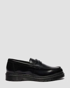 PENTON MONOCHROMER GLATTLEDER LOAFER in Schwarz