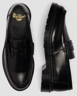 PENTON MONOCHROMER GLATTLEDER LOAFER in Schwarz