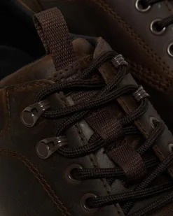 Reeder Crazy Horse Leder Utility Schuhe in Dunkelbraun