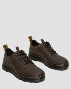 Reeder Crazy Horse Leder Utility Schuhe in Dunkelbraun