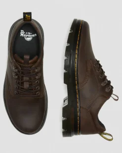 Reeder Crazy Horse Leder Utility Schuhe in Dunkelbraun