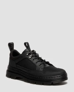 REEDER MK.02 NYLON & WILDLEDER UTILITY SHOES in Schwarz