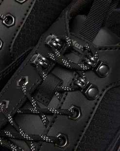 REEDER MK.02 NYLON & WILDLEDER UTILITY SHOES in Schwarz