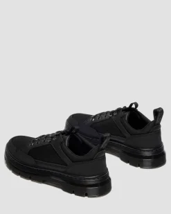 REEDER MK.02 NYLON & WILDLEDER UTILITY SHOES in Schwarz