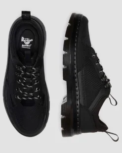 REEDER MK.02 NYLON & WILDLEDER UTILITY SHOES in Schwarz