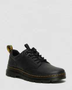 Reeder Wyoming Leder Utility Schuhe in Schwarz