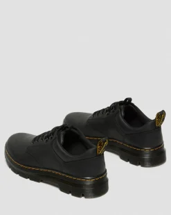 Reeder Wyoming Leder Utility Schuhe in Schwarz